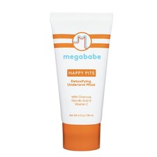 Megababe Happy Pits Underarm Mask Charcoal & Vitamin C - Detox & Brighten 3oz