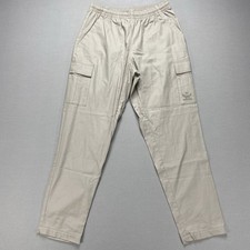 NWT IW0955 Adidas Originals Woven Cargo Pants Beige Putty Grey Men's Size Medium