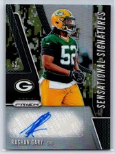 2019 Panini Prizm #SE-RAG Rashan Gary Sensational RC Rookie /25 Auto Camo