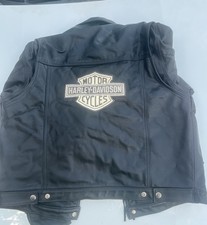 VTG Harley Davidson Leather Jacket Made in USA "An American Legend" Back Logo L