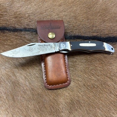 Cold Steel Ranch Boss II Liner Lock Knife 2, SK-5 Carbon Steel, sheath