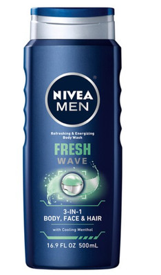 NIVEA Men Fresh Wave Body Wash, 16.9 OZ