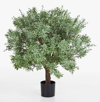 artplants KüNstlicher Crossostephium, 500 BläTter, Echtstamm, 70Cm, Ø 60Cm