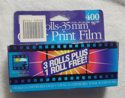 Lot of (4) Rolls Rite Aid 35mm Film  ISO 400 24 Exposures 96 Total   exp04/2001