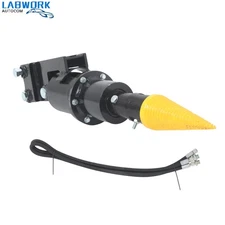 Spiral Screw Log Splitter Cone Hydraulic Wood Splitter W/ Pins For Skid Steer