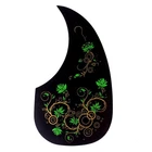 Self Stick thin acoustic guitar pickguard,style-6 Black with Trees Pattern