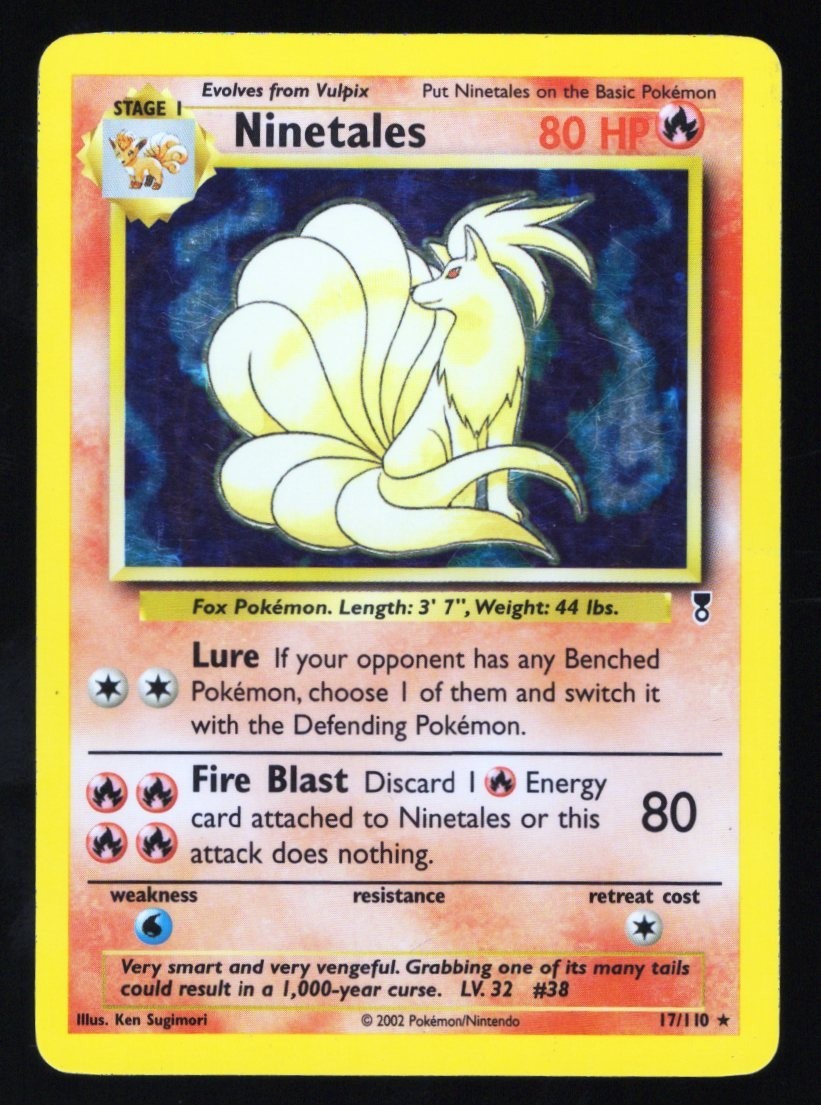 Ninetales Pokemon TCG 17/110 Legendary Collection Holo LP-