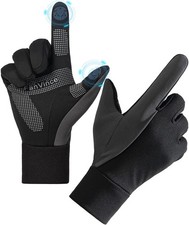 Winter Gloves Gifts Men Women - X-Large Men -- XX-Large Women , Black-Grey