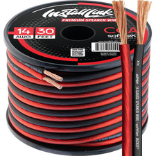 14 Gauge Speaker Wire Speaker Cable for Car, Home or RV Audio Cable, 30Ft CCA