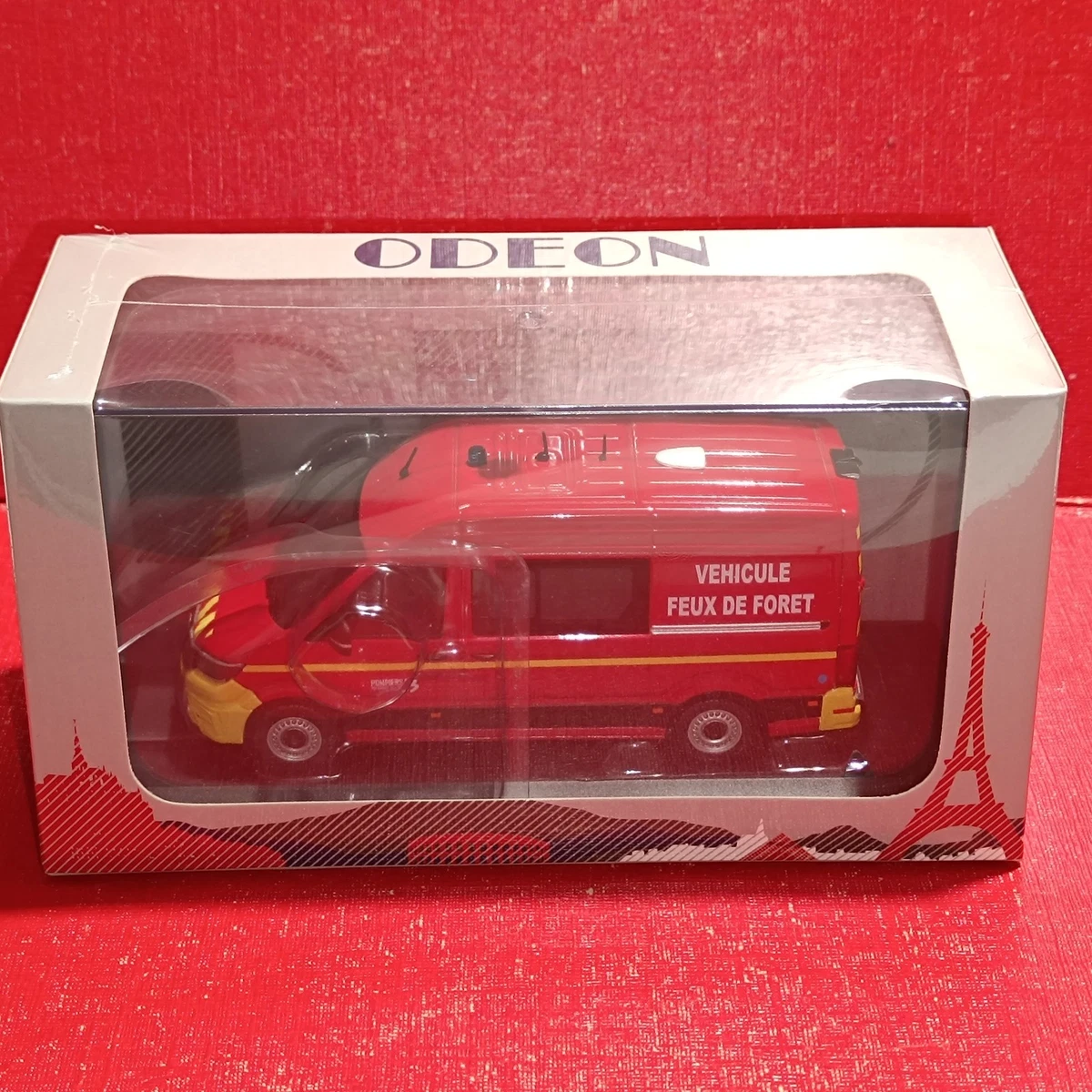 Miniature ODEON 1/43 - Volkswagen T6 Pompier SDIS06 (édition Limitée 504 Pcs)