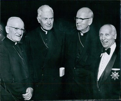 1973 Photo Cardinal De Furstenberg Holy Sepulchre John Joseph Carberry Men 7x9