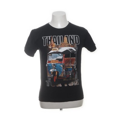 The King, T-shirt, Größe: M, Schwarz/Mehrfarbig, Print, Herren #F5N