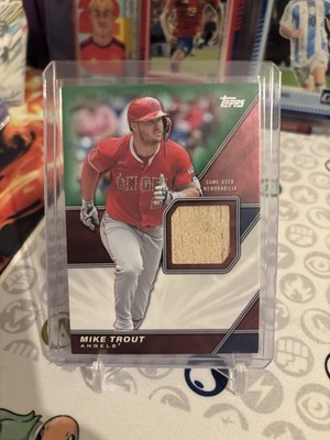 Mike Trout 2026 Topps Series 2 Major Leave Material Game Used Bat Relic /99