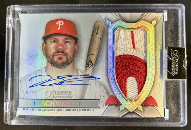 2024 Topps Dynasty Kyle Schwarber Patch Auto Autograph Silver #/5 Phillies
