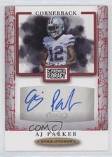 2021 Sage Premier Draft Auto Red AJ Parker #A116 Auto 0w8