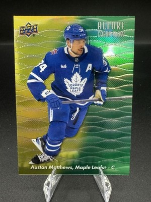 2023-24 Upper Deck Allure - Color Flow Auston Matthews #CF-24 Yellow Green