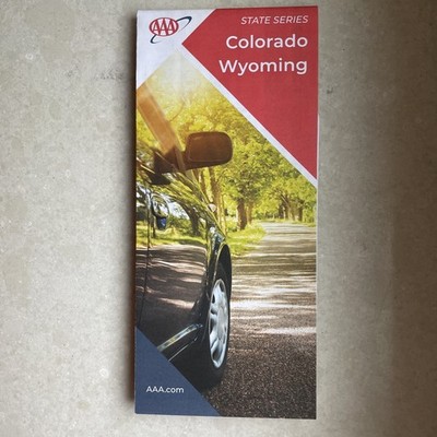 AAA Colorado Wyoming Straßenkarte Road Map Reiseführer