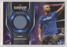 2019 Topps WWE Smackdown Mat Relics Purple 41/99 Karl Anderson #MR-KA 3j2