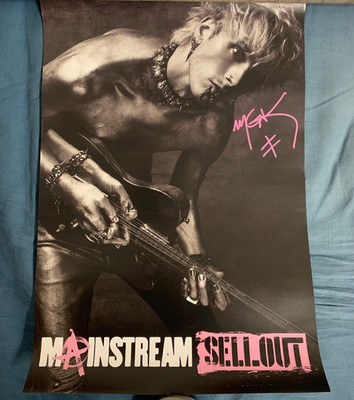 MACHINE GUN KELLY mgk SIGNED POSTER original Autogramm Mainstream Sellout Merch