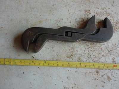Vintage Stearns double End Adjustable wrench tool RARE! Lot 26-22-R5