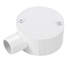 PVC Conduit Box Junction Box 1 Way 20mm with Cover M4 Screws
