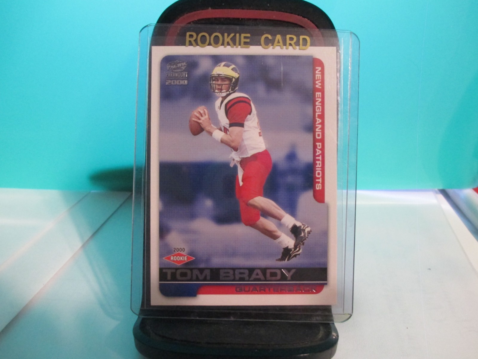 Tom Brady Rookie card 2000 Pacific Paramount