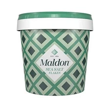 Maldon Salt Sea Salt Flakes 20 oz 570 g Resealable Tub Kosher Natural Handcra...