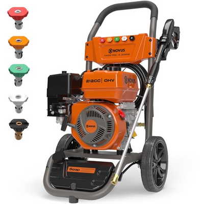 #ad Gas Pressure Washer 3400 PSI 2.6 GPM Power Washer with 30FT Extra Long Hose... $484.79