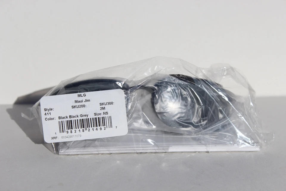 Óculos de Sol MAUI JIM Turtle Bay POLARIZADO Preto/Cinza Neutro 4110-2M NOVO Japão - Imagem 4 de 4