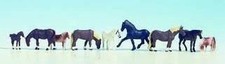 Noch Horses (9) Figure Set N Gauge 36761