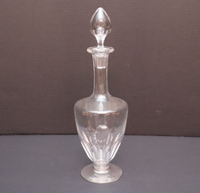 Baccarat Crystal Genova Footed Decanter w Stopper 13" French Signed