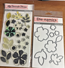 My Favorite Things layering Stamp and Die set Flashy Florals CS127 made in USA