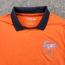 Lacoste MIami Open 2023 Womens Polo Slim Fit Orange Size 40