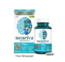 NEURIVA Plus Brain Supplement for Memory, Focus  Clarity with B Vitamins, 30 Ca