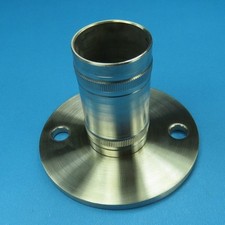 Edelstahl Bodenhalter Bodenanker 42,4x2 mm Geländer Pfosten Befestigung V2A