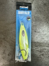 NOMAD DESIGN Saltwater Slow Pitch Jigging Lure BUFFALO 230g - Chartreuse White