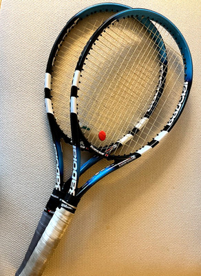 2 Babolat Pure Drive  OS Team Racquets (version 1) w/ covers (PRICE IS FOR BOTH)
