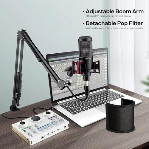 Condenser Microphone XLR,Professional Studio Recording Microphone for Compute... - Picture 7 of 7