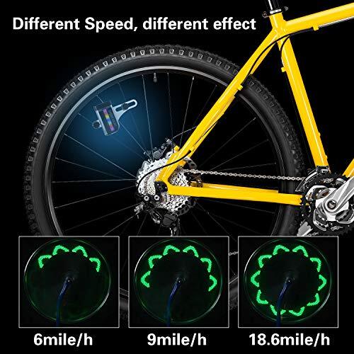 Bike Wheel Lights, LED Waterproof Bicycle Spoke Light, Bright Safety 1 Pack - Picture 4 of 8