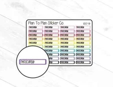 1257-19~~Manicure @ Appointment Reminder Planner Stickers.