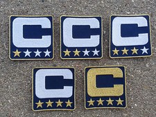 NAVY BLUE Captain C Patch for Jersey Football Baseball Soccer Hockey Lacrosse