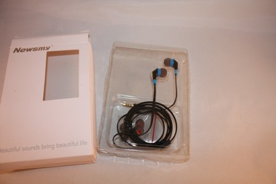 Newsmy Headphones 3 5mm Jack Black And Blue Ebay Newsmy Headphones 3 5mm Jack Black And Blue Ebay