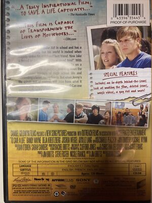 To Save a Life (DVD, 2010) 43396354456| eBay