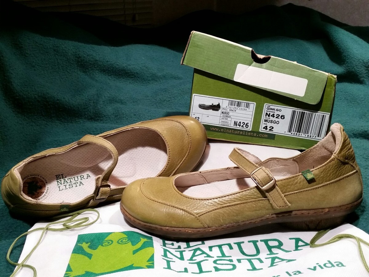 NEW El Naturalista 42 women's leather shoes Mary Janes 1630u