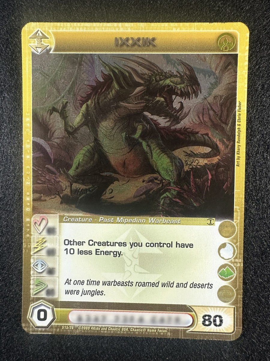 Chaotic TCG Min E 80 Ixxik S15/26 AU 1st Ed Foil Rare NM/LP | eBay