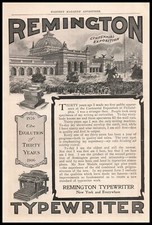 1906 Remington Typewriter New York Centennial Exposition Philadelphia  Print Ad thumbnail