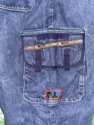 Vintage 90s No Limit Soldier Master P Denim Jeans Pants Baggy 
