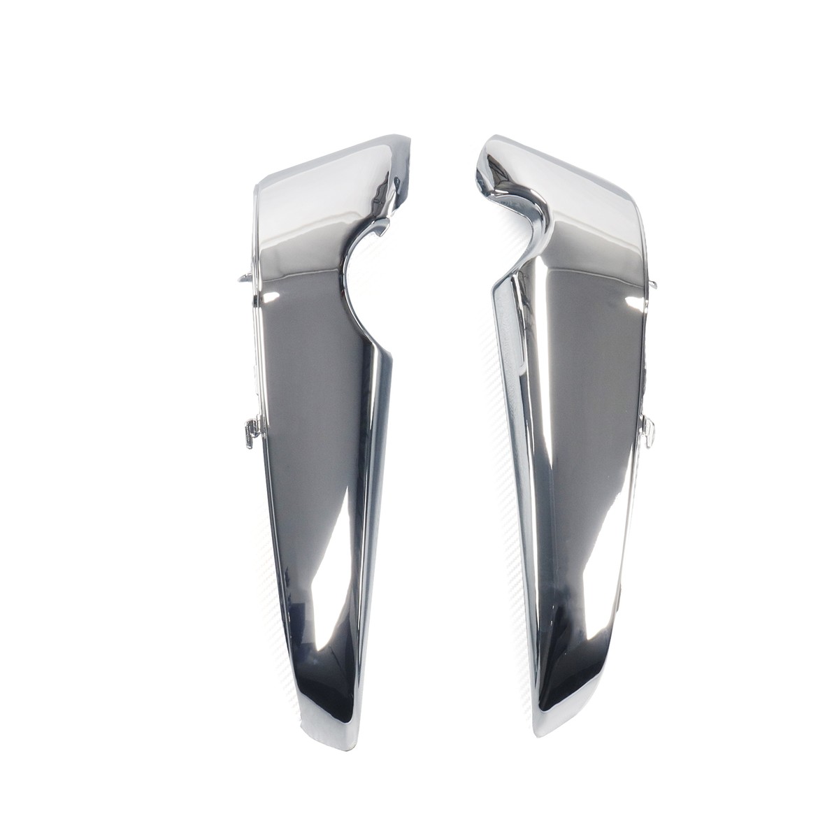 L' Rcok＆9/9 Chrome Water Tank Side Cover Left Z& Right Trim Panels for Harley