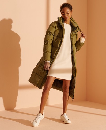 city longline down puffer coat