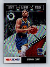 2019-20 Hoops #2 Lights Camera Action Holo Stephen Curry Golden State Warriors